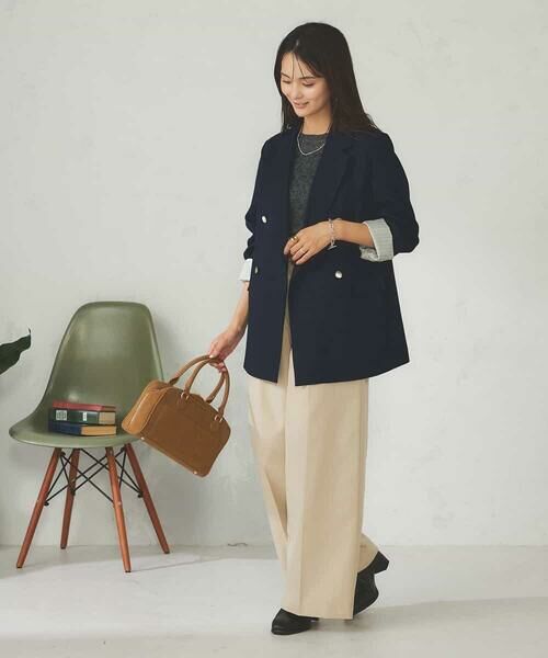 a.v.v / アー・ヴェ・ヴェ テーラードジャケット | 【マシンウォッシャブル】ダブルブレストジャケット | 詳細12