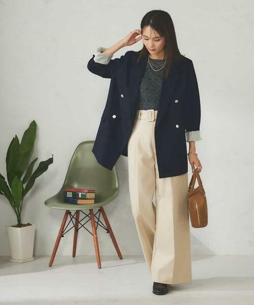 a.v.v / アー・ヴェ・ヴェ テーラードジャケット | 【マシンウォッシャブル】ダブルブレストジャケット | 詳細14