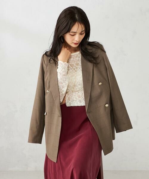 a.v.v / アー・ヴェ・ヴェ テーラードジャケット | 【マシンウォッシャブル】ダブルブレストジャケット | 詳細20