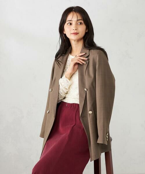 a.v.v / アー・ヴェ・ヴェ テーラードジャケット | 【マシンウォッシャブル】ダブルブレストジャケット | 詳細21