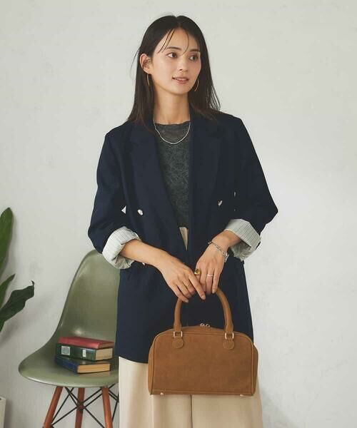 a.v.v / アー・ヴェ・ヴェ テーラードジャケット | 【マシンウォッシャブル】ダブルブレストジャケット | 詳細4