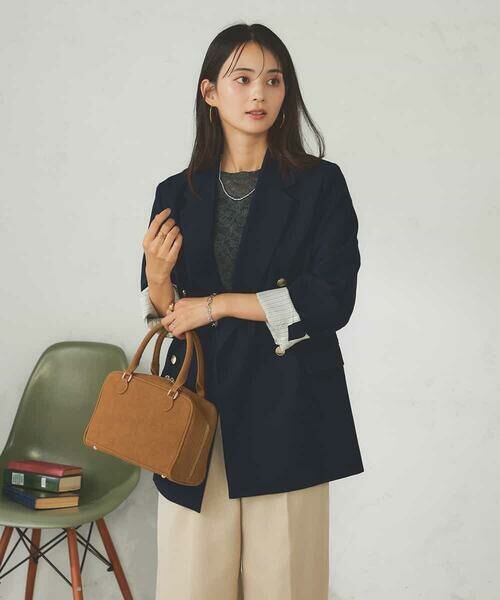 a.v.v / アー・ヴェ・ヴェ テーラードジャケット | 【マシンウォッシャブル】ダブルブレストジャケット | 詳細6