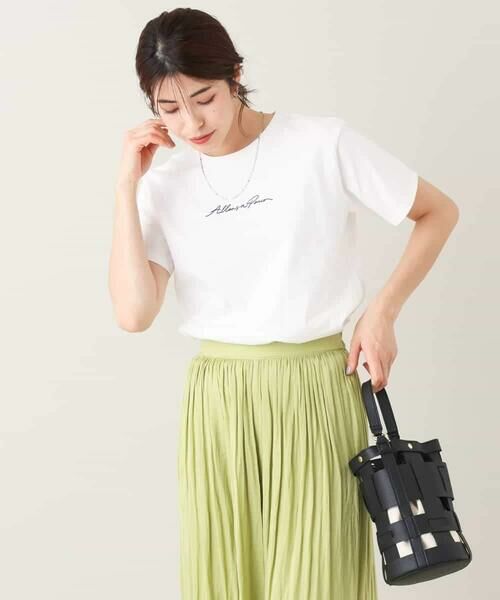 a.v.v / アー・ヴェ・ヴェ カットソー | 刺繍ロゴTシャツ | 詳細1