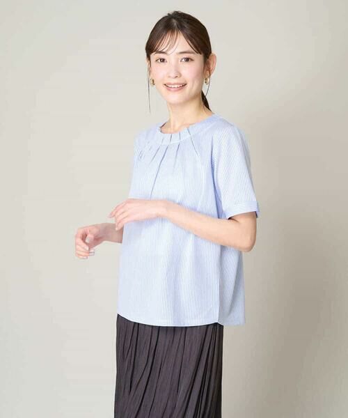 a.v.v / アー・ヴェ・ヴェ カットソー | 【UVカット/イージーケア】ストライプジャガードトップス | 詳細15