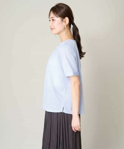 a.v.v / アー・ヴェ・ヴェ カットソー | 【UVカット/イージーケア】ストライプジャガードトップス | 詳細16