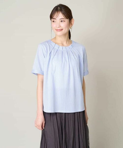 a.v.v / アー・ヴェ・ヴェ カットソー | 【UVカット/イージーケア】ストライプジャガードトップス | 詳細25