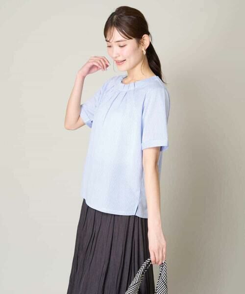 a.v.v / アー・ヴェ・ヴェ カットソー | 【UVカット/イージーケア】ストライプジャガードトップス | 詳細26