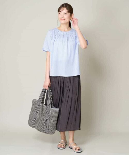 a.v.v / アー・ヴェ・ヴェ カットソー | 【UVカット/イージーケア】ストライプジャガードトップス | 詳細28