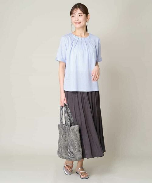 a.v.v / アー・ヴェ・ヴェ カットソー | 【UVカット/イージーケア】ストライプジャガードトップス | 詳細29