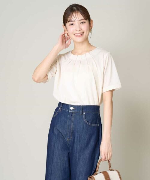 a.v.v / アー・ヴェ・ヴェ カットソー | 【UVカット/イージーケア】ストライプジャガードトップス | 詳細3