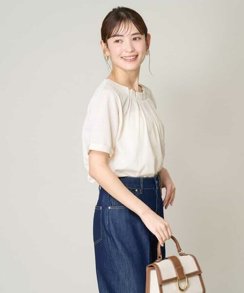 a.v.v / アー・ヴェ・ヴェ カットソー | 【UVカット/イージーケア】ストライプジャガードトップス | 詳細4