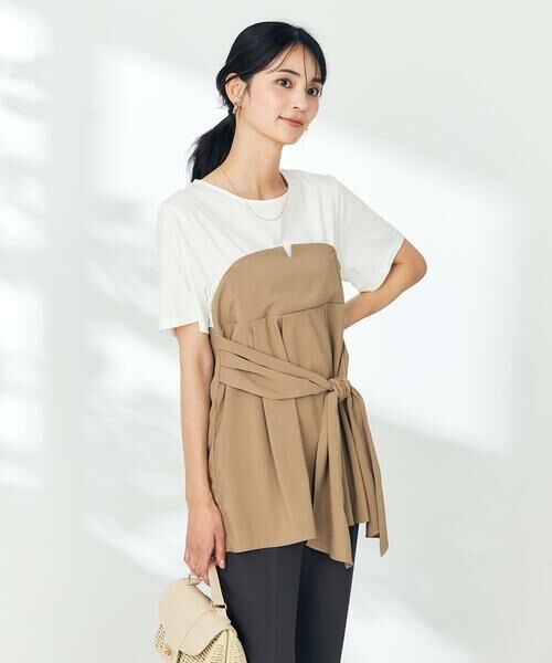 a.v.v / アー・ヴェ・ヴェ カットソー | ビスチェドッキングトップス | 詳細1