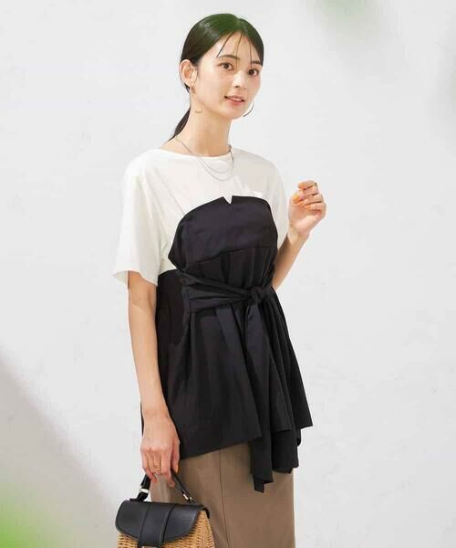 a.v.v / アー・ヴェ・ヴェ カットソー | ビスチェドッキングトップス | 詳細13