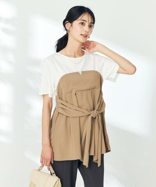a.v.v / アー・ヴェ・ヴェ カットソー | ビスチェドッキングトップス | 詳細3