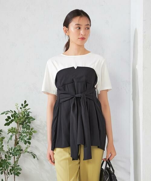 a.v.v / アー・ヴェ・ヴェ カットソー | ビスチェドッキングトップス | 詳細8
