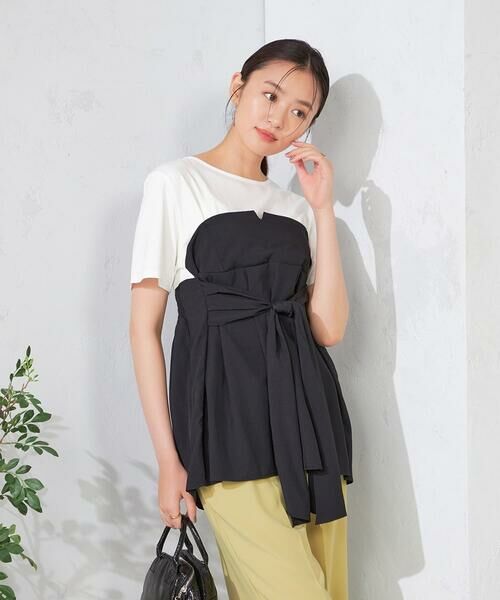 a.v.v / アー・ヴェ・ヴェ カットソー | ビスチェドッキングトップス | 詳細9
