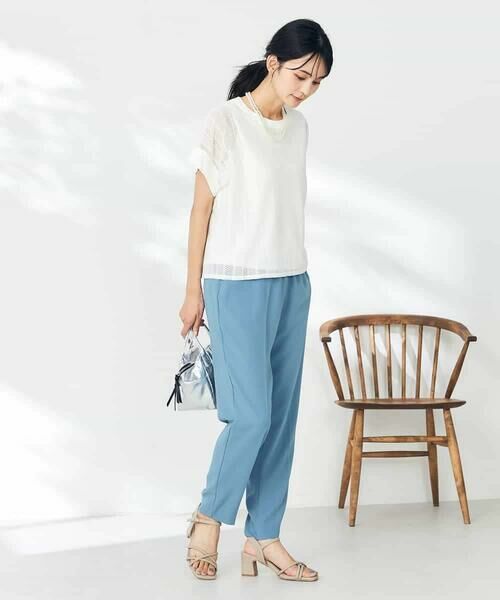 a.v.v / アー・ヴェ・ヴェ カットソー | 幾何レースレイヤードトップス | 詳細15