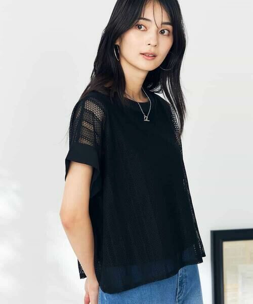 a.v.v / アー・ヴェ・ヴェ カットソー | 幾何レースレイヤードトップス | 詳細19