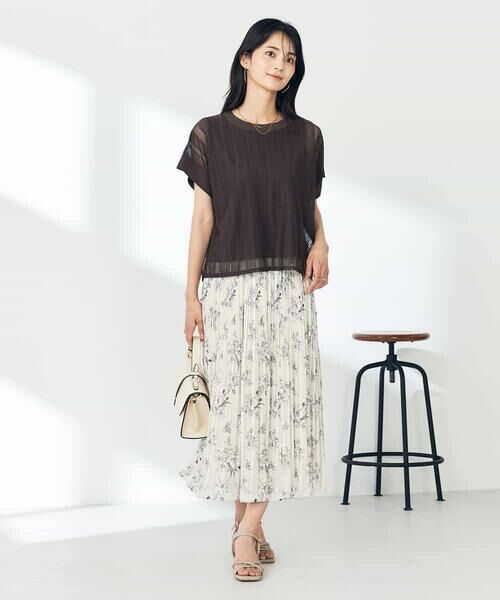 a.v.v / アー・ヴェ・ヴェ カットソー | 幾何レースレイヤードトップス | 詳細4