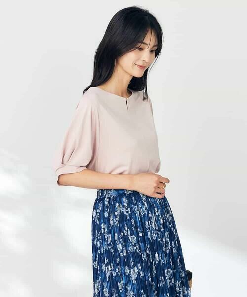 a.v.v / アー・ヴェ・ヴェ カットソー | 【接触冷感/UVカット/吸水速乾】チャームネックパフスリーブトップス | 詳細10