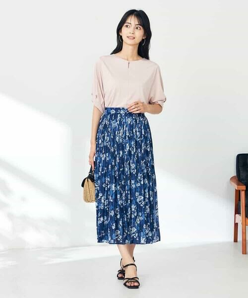 a.v.v / アー・ヴェ・ヴェ カットソー | 【接触冷感/UVカット/吸水速乾】チャームネックパフスリーブトップス | 詳細11