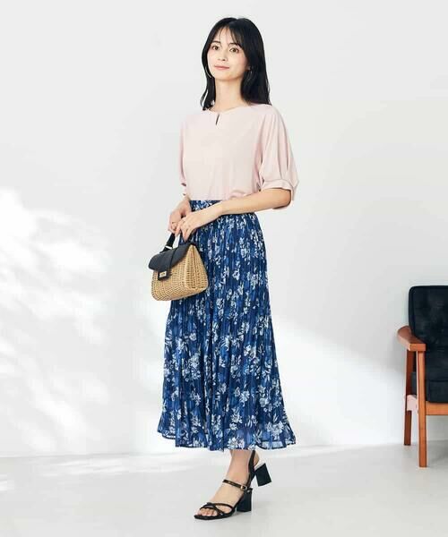 a.v.v / アー・ヴェ・ヴェ カットソー | 【接触冷感/UVカット/吸水速乾】チャームネックパフスリーブトップス | 詳細13