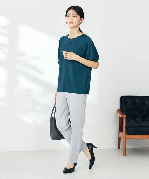 a.v.v / アー・ヴェ・ヴェ カットソー | 【接触冷感/UVカット/吸水速乾】チャームネックパフスリーブトップス | 詳細20