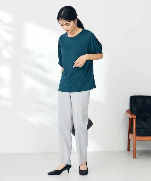 a.v.v / アー・ヴェ・ヴェ カットソー | 【接触冷感/UVカット/吸水速乾】チャームネックパフスリーブトップス | 詳細22