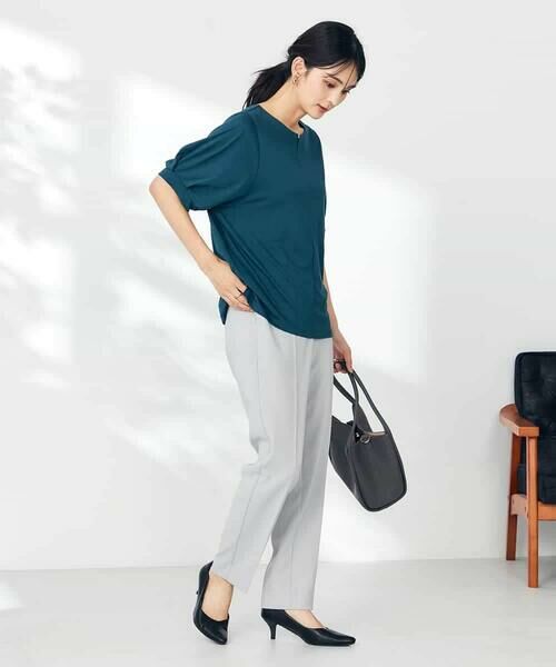 a.v.v / アー・ヴェ・ヴェ カットソー | 【接触冷感/UVカット/吸水速乾】チャームネックパフスリーブトップス | 詳細23