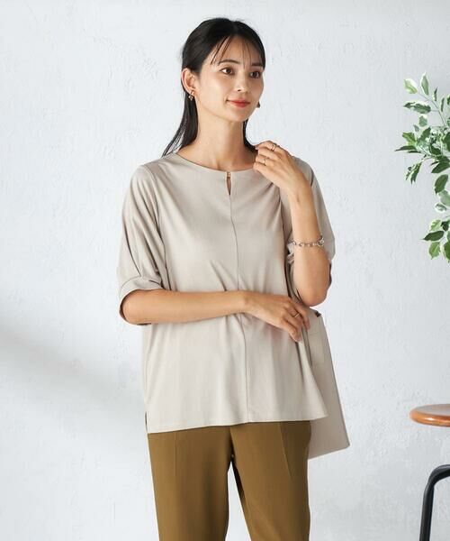 a.v.v / アー・ヴェ・ヴェ カットソー | 【接触冷感/UVカット/吸水速乾】チャームネックパフスリーブトップス | 詳細24