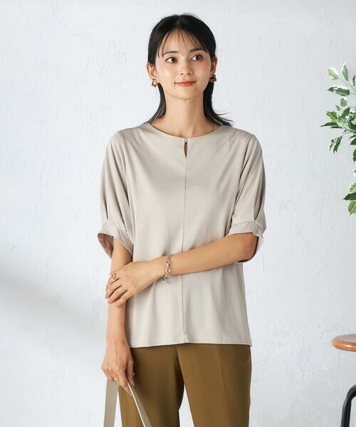 a.v.v / アー・ヴェ・ヴェ カットソー | 【接触冷感/UVカット/吸水速乾】チャームネックパフスリーブトップス | 詳細26