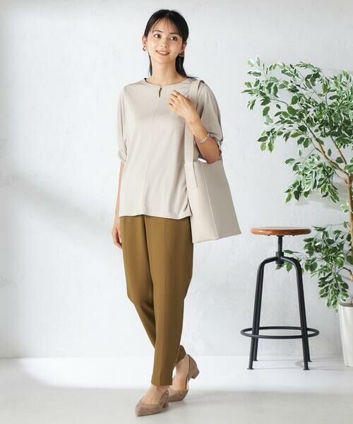 a.v.v / アー・ヴェ・ヴェ カットソー | 【接触冷感/UVカット/吸水速乾】チャームネックパフスリーブトップス | 詳細28