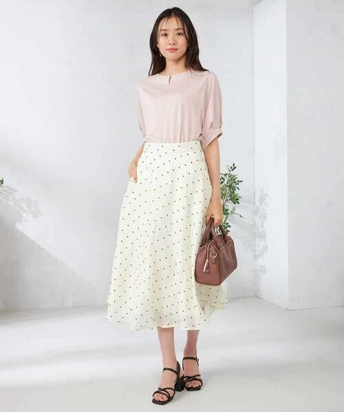 a.v.v / アー・ヴェ・ヴェ カットソー | 【接触冷感/UVカット/吸水速乾】チャームネックパフスリーブトップス | 詳細3