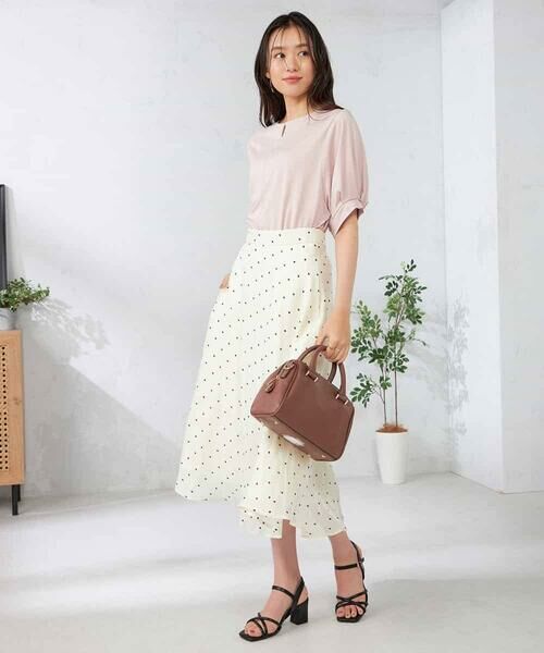 a.v.v / アー・ヴェ・ヴェ カットソー | 【接触冷感/UVカット/吸水速乾】チャームネックパフスリーブトップス | 詳細4