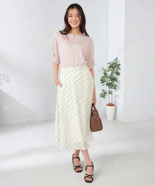 a.v.v / アー・ヴェ・ヴェ カットソー | 【接触冷感/UVカット/吸水速乾】チャームネックパフスリーブトップス | 詳細5