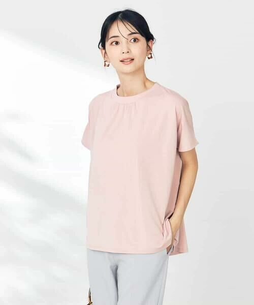 a.v.v / アー・ヴェ・ヴェ カットソー | 【接触冷感/速乾/UVカット】ギャザーネックフレンチスリーブカットソー | 詳細10