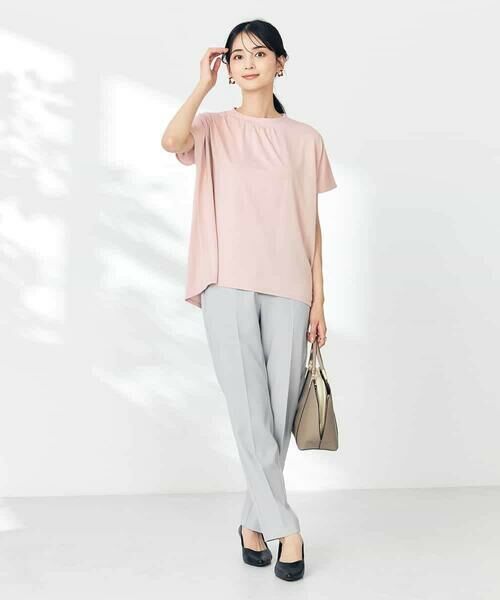 a.v.v / アー・ヴェ・ヴェ カットソー | 【接触冷感/速乾/UVカット】ギャザーネックフレンチスリーブカットソー | 詳細15