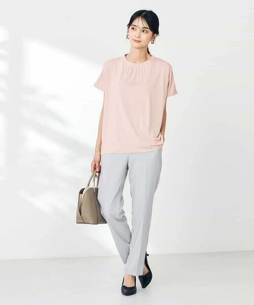 a.v.v / アー・ヴェ・ヴェ カットソー | 【接触冷感/速乾/UVカット】ギャザーネックフレンチスリーブカットソー | 詳細16