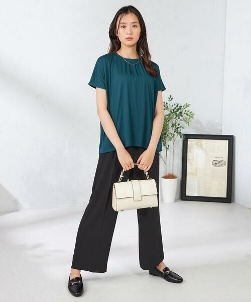 a.v.v / アー・ヴェ・ヴェ カットソー | 【接触冷感/速乾/UVカット】ギャザーネックフレンチスリーブカットソー | 詳細24