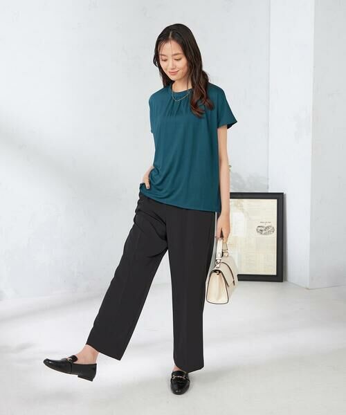 a.v.v / アー・ヴェ・ヴェ カットソー | 【接触冷感/速乾/UVカット】ギャザーネックフレンチスリーブカットソー | 詳細25