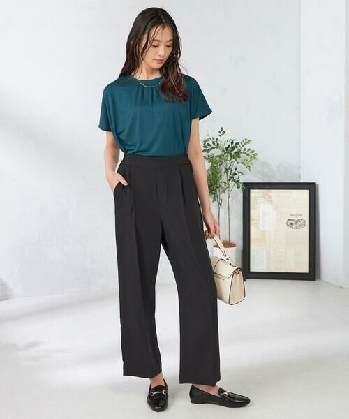 a.v.v / アー・ヴェ・ヴェ カットソー | 【接触冷感/速乾/UVカット】ギャザーネックフレンチスリーブカットソー | 詳細29