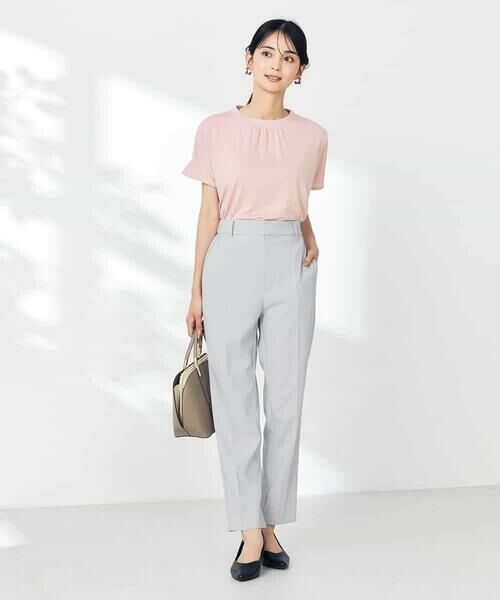 a.v.v / アー・ヴェ・ヴェ カットソー | 【接触冷感/速乾/UVカット】ギャザーネックフレンチスリーブカットソー | 詳細5