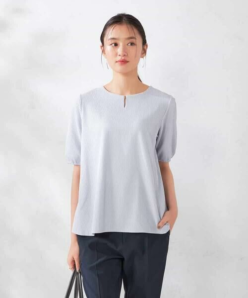 a.v.v / アー・ヴェ・ヴェ カットソー | チャームネックサッカートップス | 詳細1