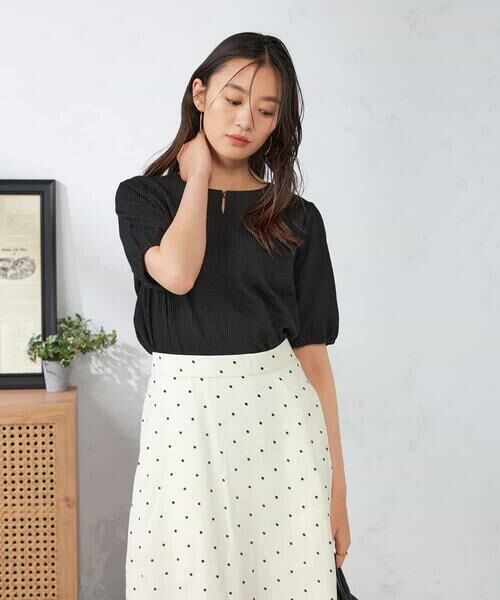 a.v.v / アー・ヴェ・ヴェ カットソー | チャームネックサッカートップス | 詳細11