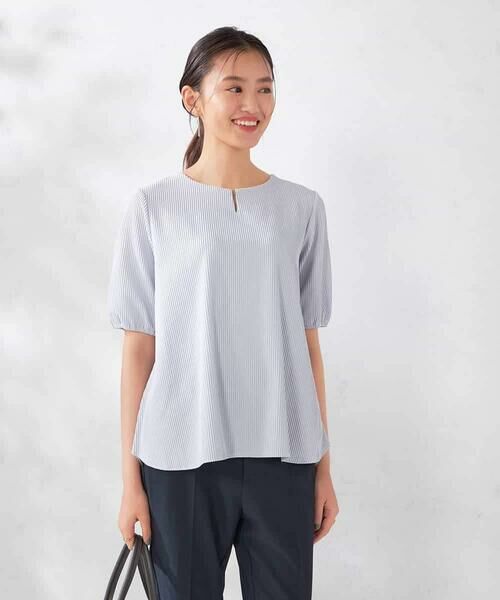 a.v.v / アー・ヴェ・ヴェ カットソー | チャームネックサッカートップス | 詳細4