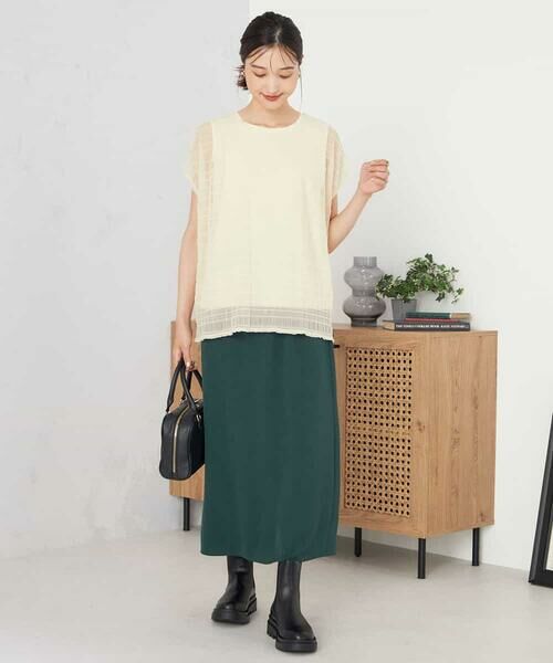 a.v.v / アー・ヴェ・ヴェ カットソー | マジョリカプリーツトップス | 詳細3