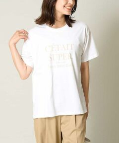 a.v.v / アー・ヴェ・ヴェ カットソー | 【接触冷感】大人のゆるロゴTシャツ