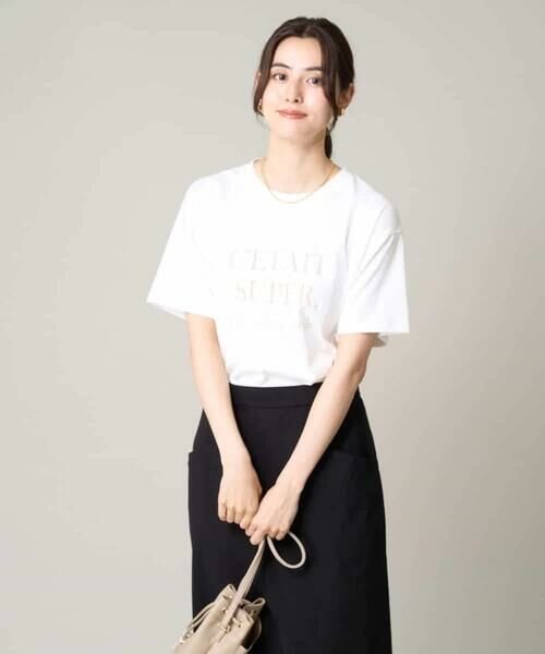 a.v.v / アー・ヴェ・ヴェ カットソー | 【接触冷感】大人のゆるロゴTシャツ | 詳細13