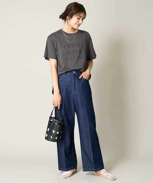 a.v.v / アー・ヴェ・ヴェ カットソー | 【接触冷感】大人のゆるロゴTシャツ | 詳細22