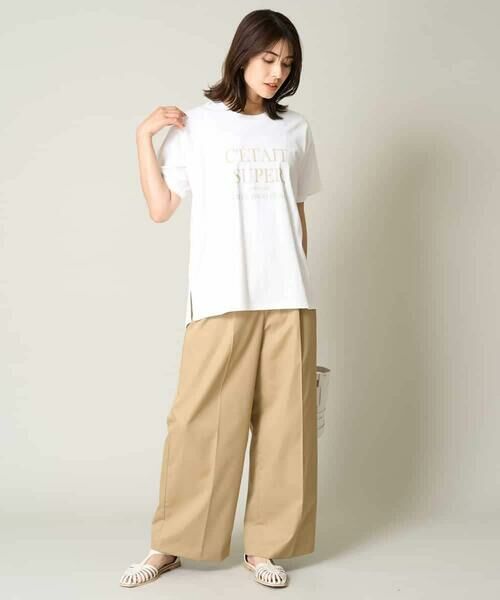 a.v.v / アー・ヴェ・ヴェ カットソー | 【接触冷感】大人のゆるロゴTシャツ | 詳細8